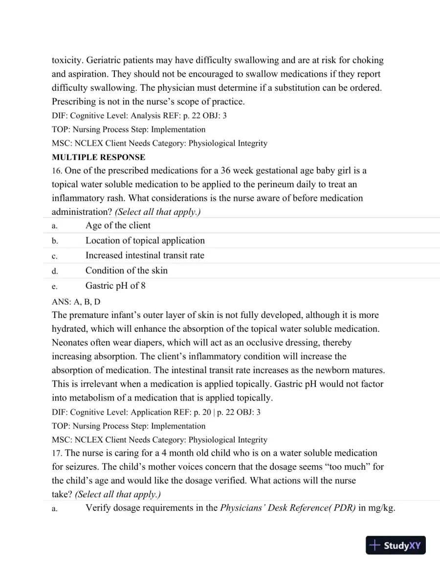 Test Bank For Basic Pharmacology For Nurses, 16e, 16th Edition, page 27