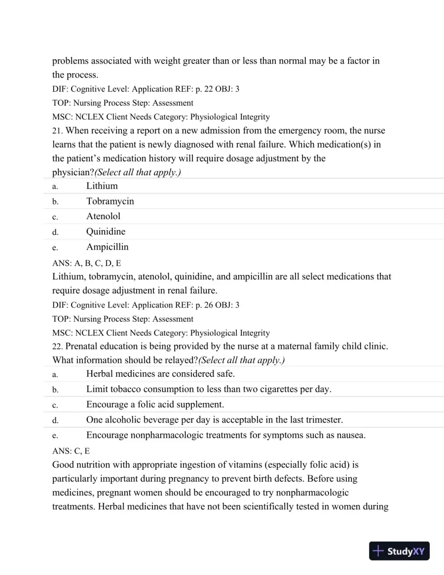 Test Bank For Basic Pharmacology For Nurses, 16e, 16th Edition, page 30
