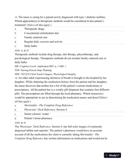 Test Bank For Basic Pharmacology For Nurses, 16e, 16th Edition - Page 8 preview image