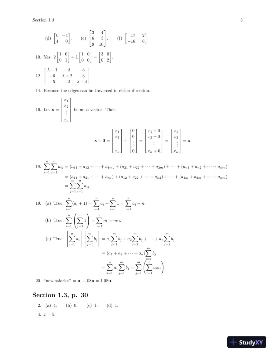 Solution Manual for Elementary Linear Algebra with Applications (Classic Version), 9th Edition, page 7