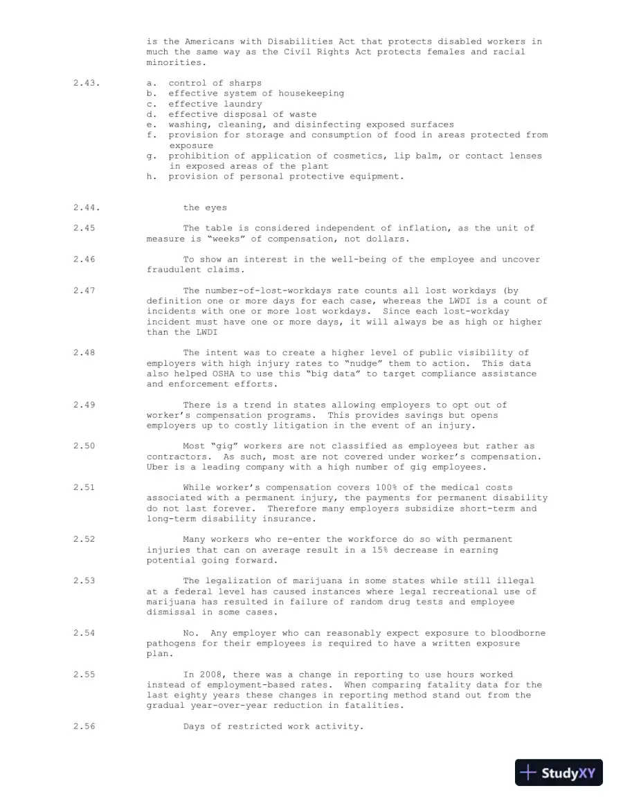 Solution Manual for Industrial Safety and Health Management, 7th Edition, page 10