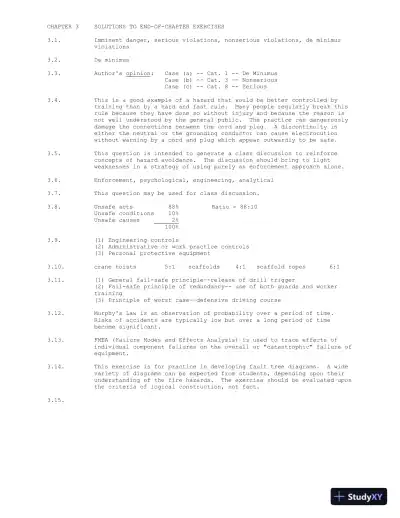 Solution Manual for Industrial Safety and Health Management, 7th Edition - Page 11 preview image