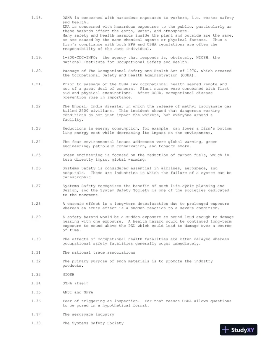 Solution Manual for Industrial Safety and Health Management, 7th Edition, page 3