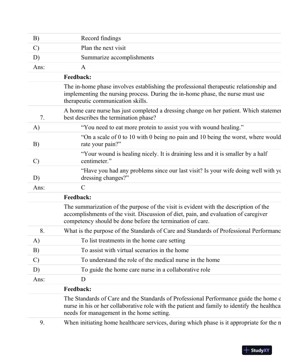 Test Bank For Fundamentals Of Nursing: Human Health And Function (Craven, Fundamentals Of Nursing: Human Health And Function), 7th Edition, page 26