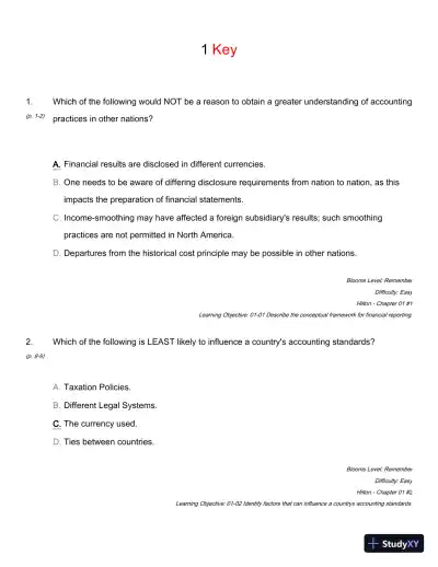 Modern Advanced Accounting In Canada, 7th Edition Test Bank - Page 17 preview image