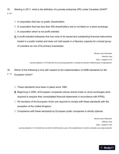 Modern Advanced Accounting In Canada, 7th Edition Test Bank - Page 24 preview image