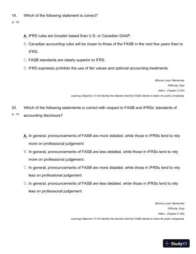 Modern Advanced Accounting In Canada, 7th Edition Test Bank - Page 26 preview image