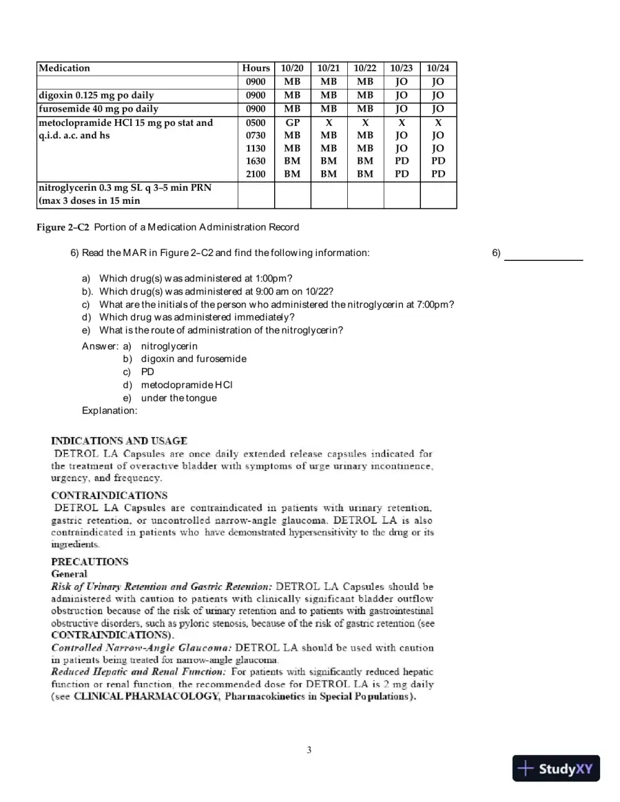 Medical Dosage Calculations 9th Edition Test Bank, page 10