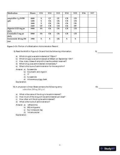 Medical Dosage Calculations 9th Edition Test Bank - Page 13 preview image