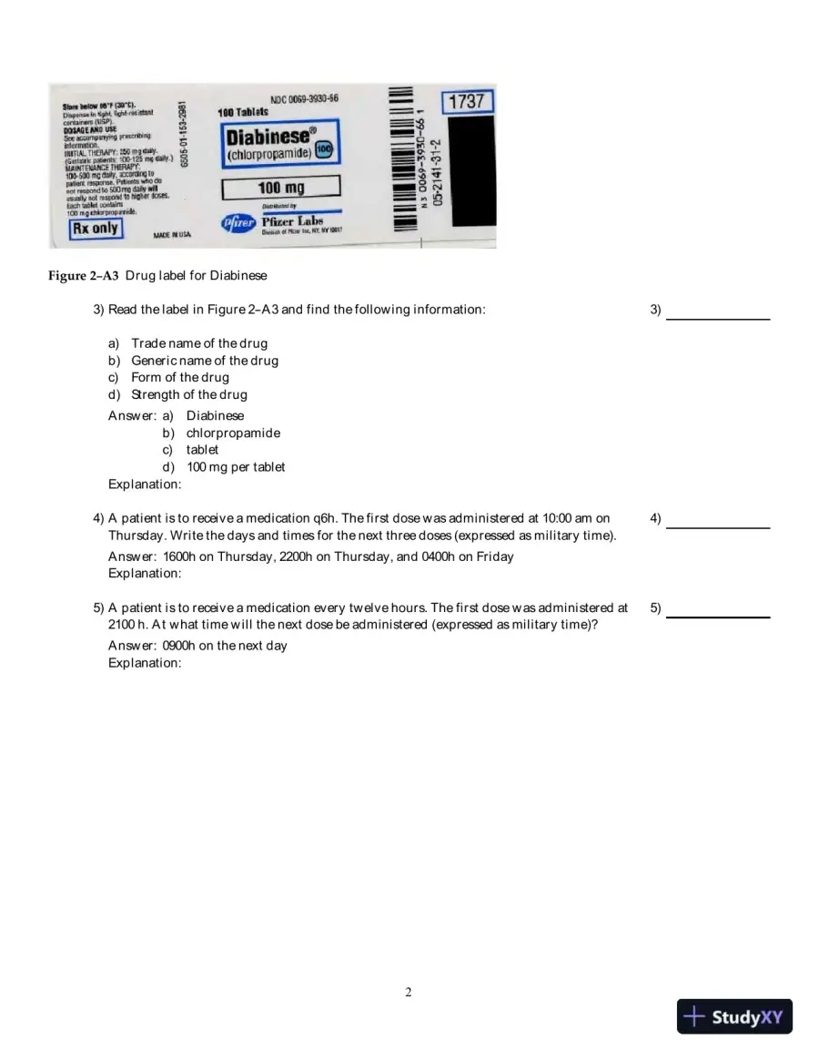 Medical Dosage Calculations 9th Edition Test Bank, page 9