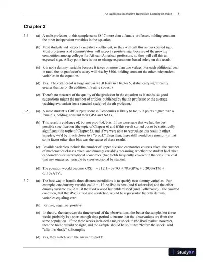 Solution Manual for Using Econometrics: A Practical Guide, 7th Edition - Page 4 preview image