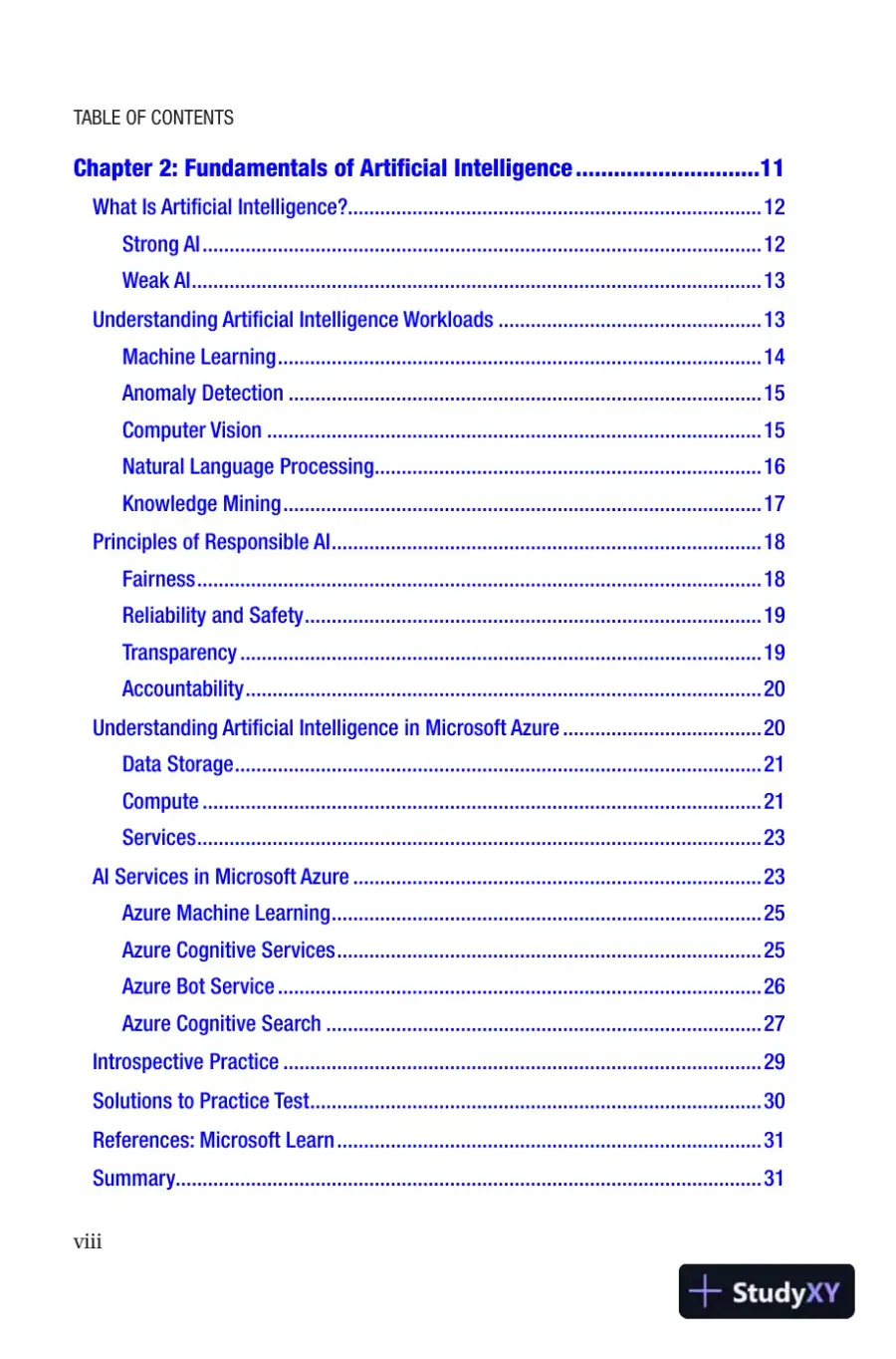 Microsoft Azure AI Fundamentals Certification Companion: AI-900 Exam (2023), page 9