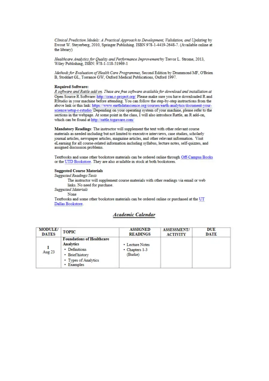 Healthcare Analytics, page 3