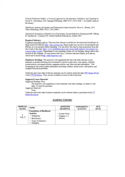 Healthcare Analytics - Page 3 preview image