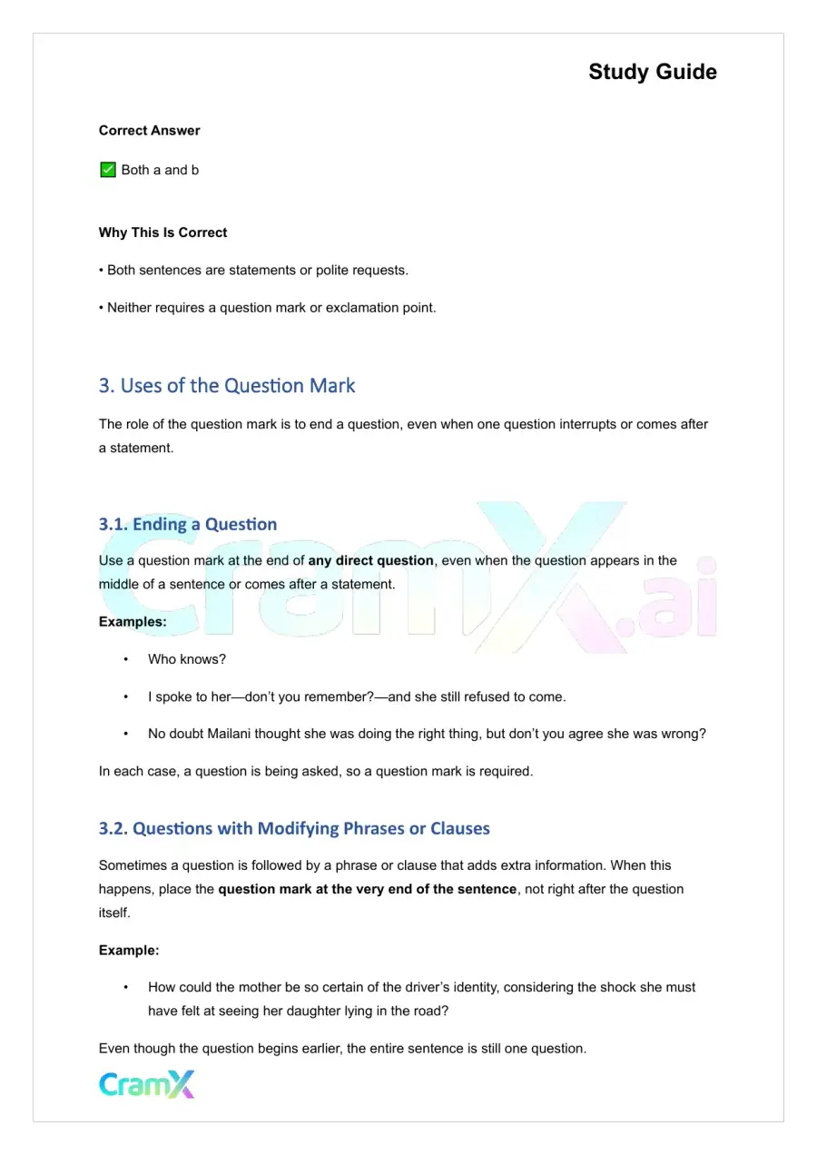 Grammar - Periods, Question Marks, and Exclamation Marks, page 7