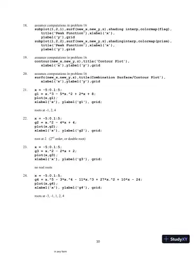 Introduction to MATLAB, 4th Edition Solution Manual - Page 11 preview image