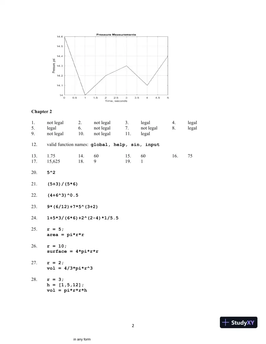 Introduction to MATLAB, 4th Edition Solution Manual, page 3