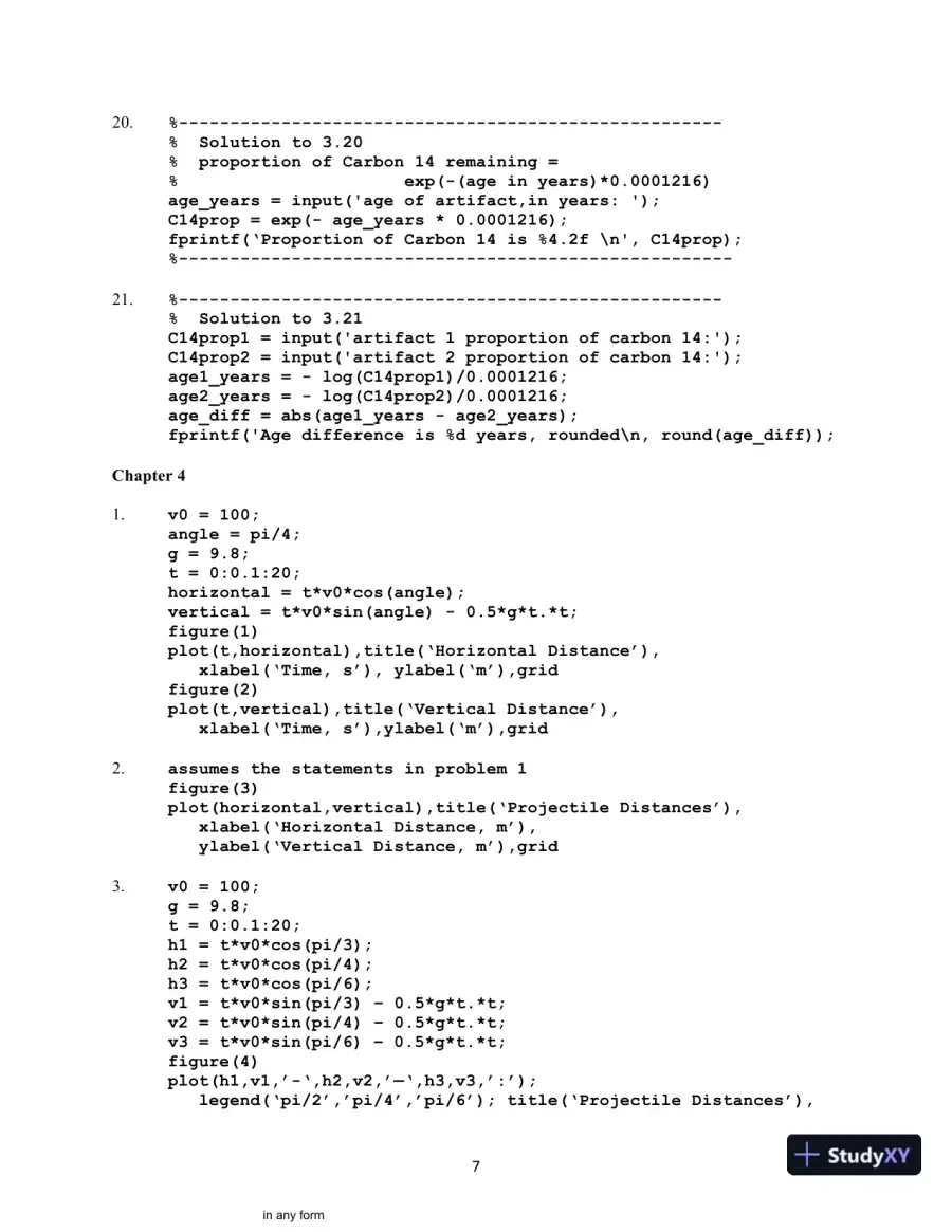 Introduction to MATLAB, 4th Edition Solution Manual, page 8
