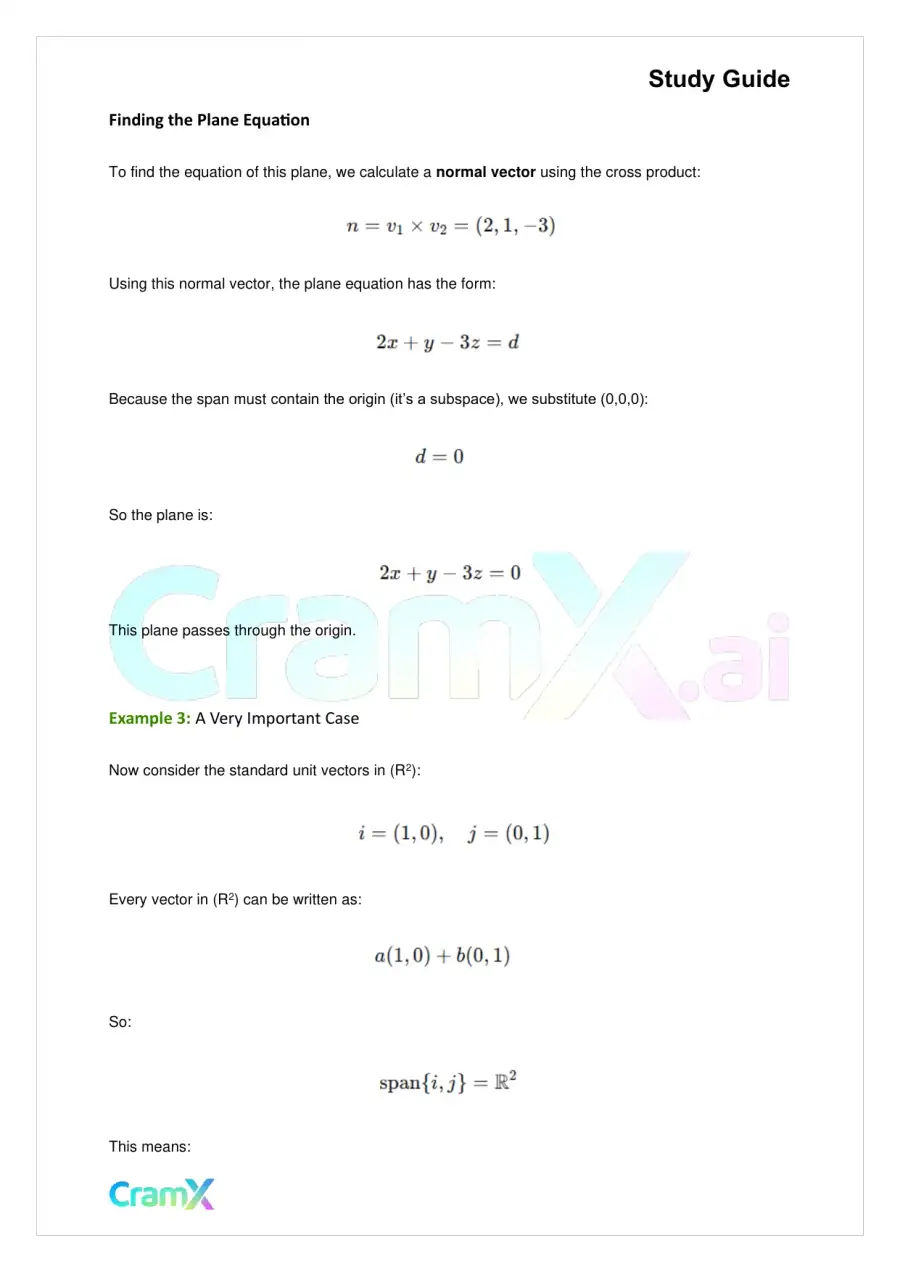 Linear Algebra – Real Euclidean Vector Spaces, page 4