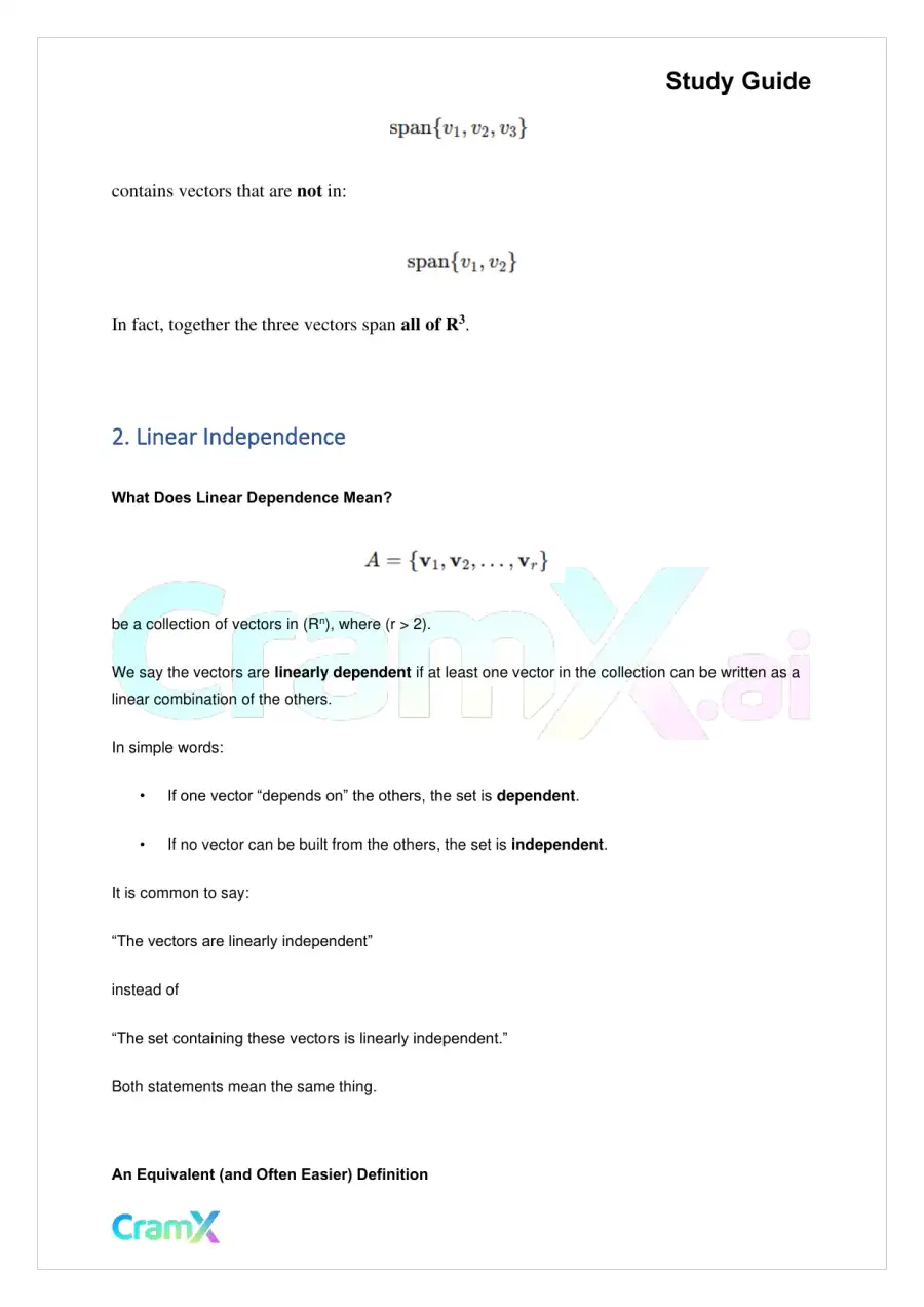 Linear Algebra – Real Euclidean Vector Spaces, page 8