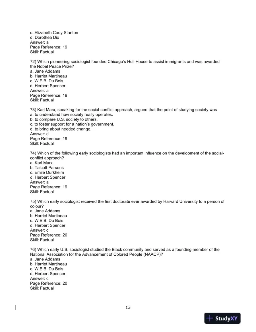 Sociology, Ninth Canadian Edition Test Bank, page 15