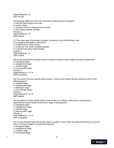 Sociology, Ninth Canadian Edition Test Bank - Page 8 preview image