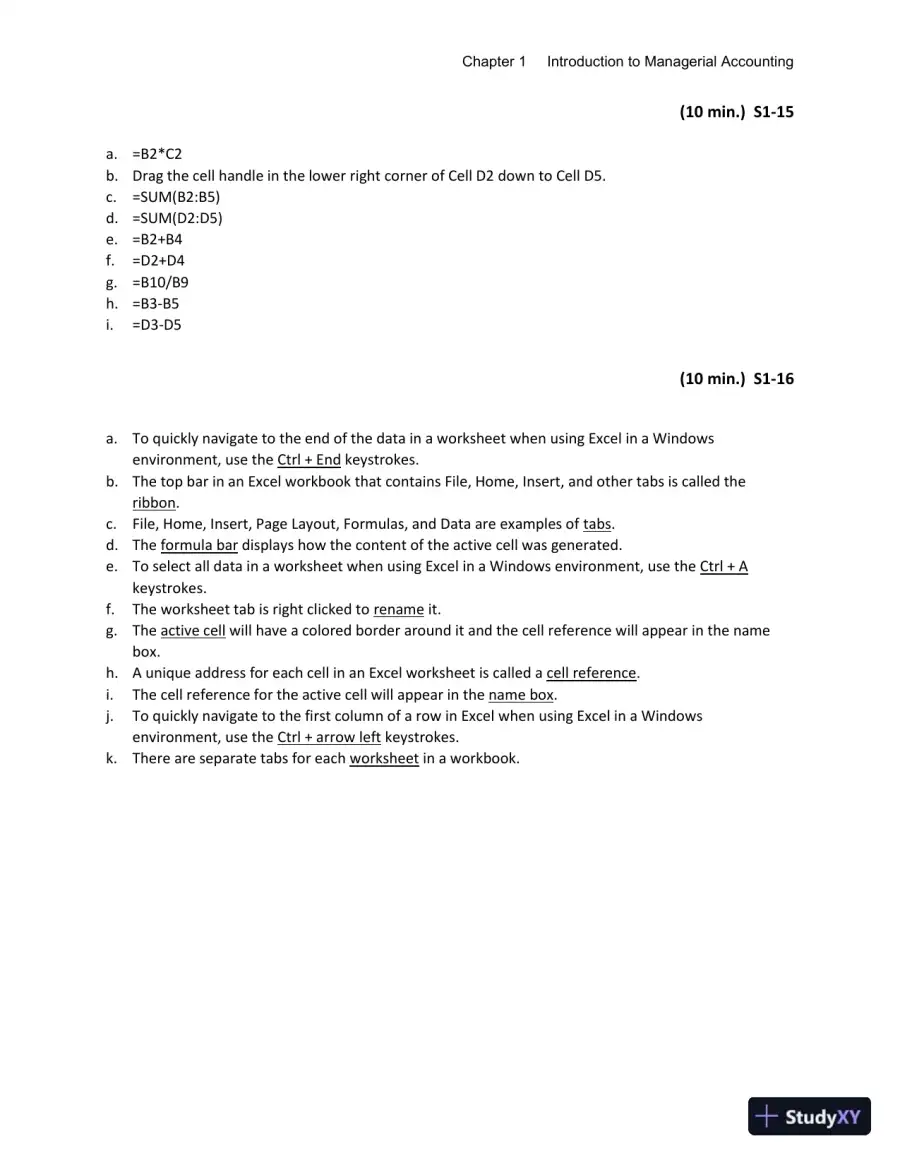 Solution Manual for Managerial Accounting, 6th Edition, page 10