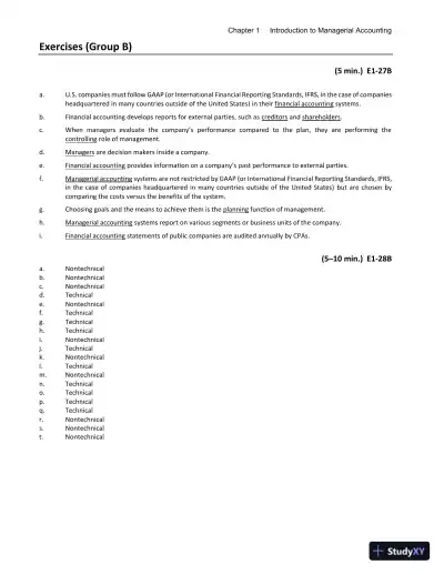 Solution Manual for Managerial Accounting, 6th Edition - Page 18 preview image