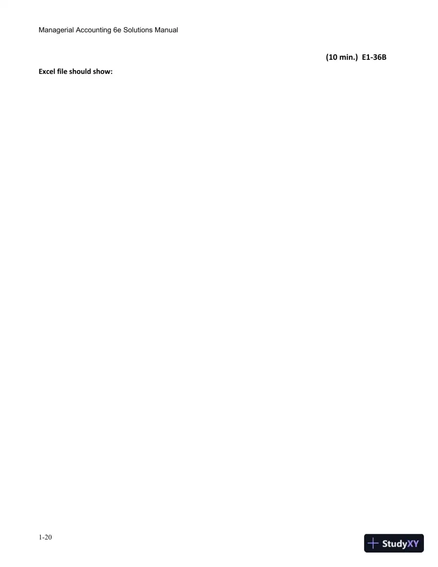 Solution Manual for Managerial Accounting, 6th Edition, page 23