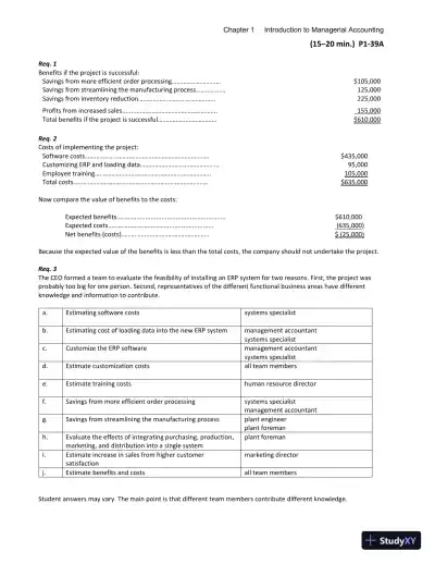 Solution Manual for Managerial Accounting, 6th Edition - Page 28 preview image