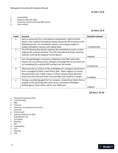 Solution Manual for Managerial Accounting, 6th Edition - Page 7 preview image