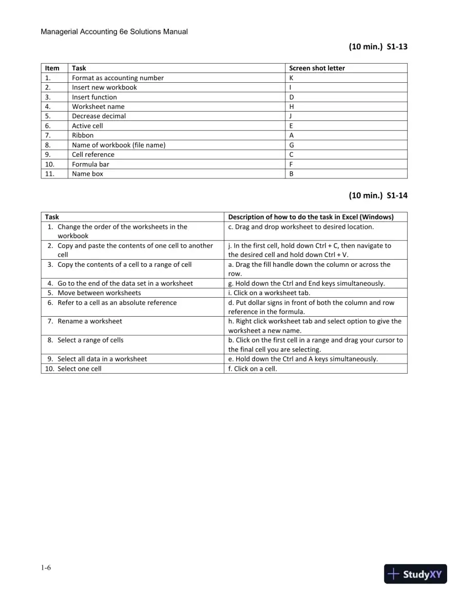 Solution Manual for Managerial Accounting, 6th Edition, page 9