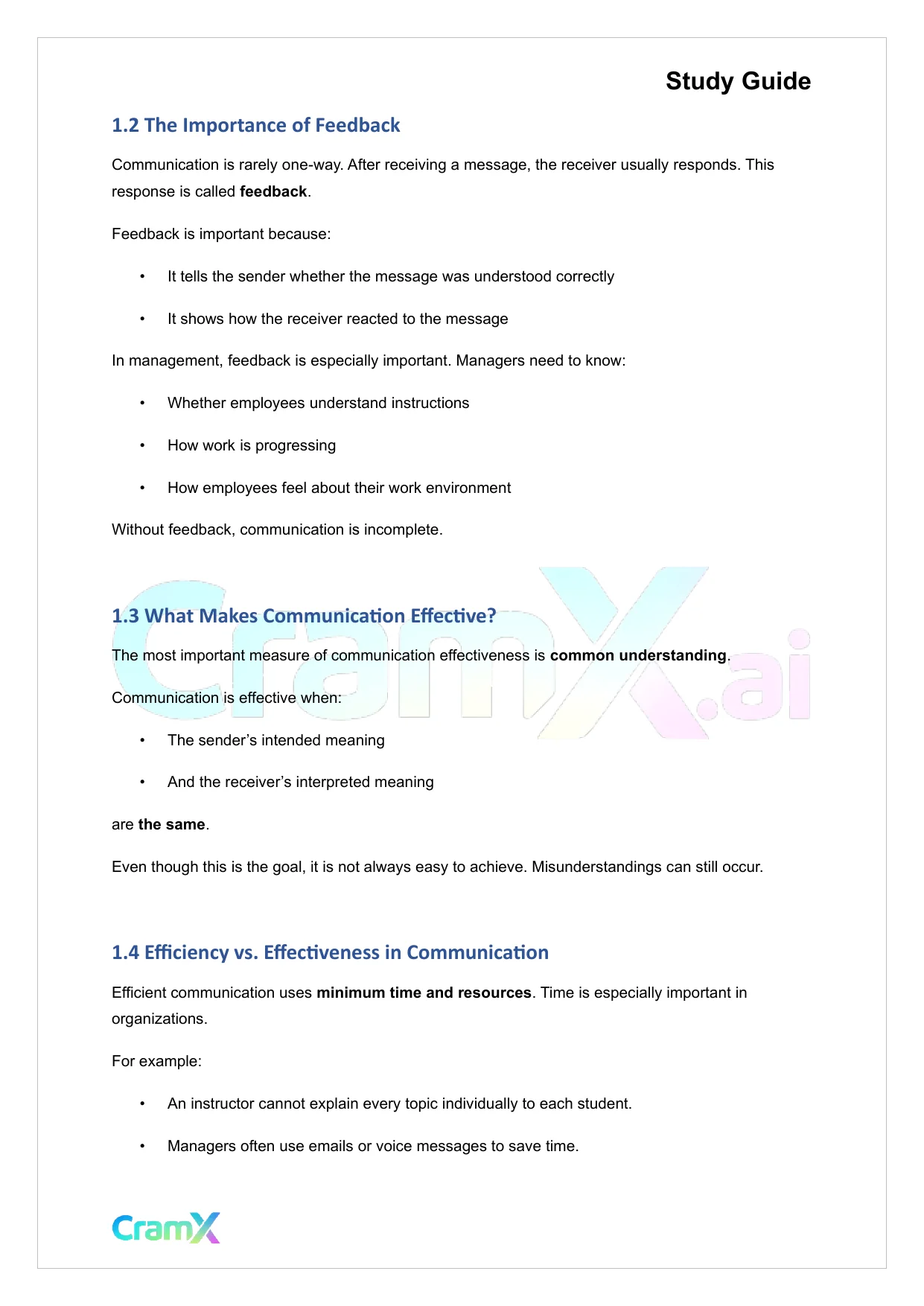 Principles of Management - Communication and Interpersonal Skills - Page 2 preview image
