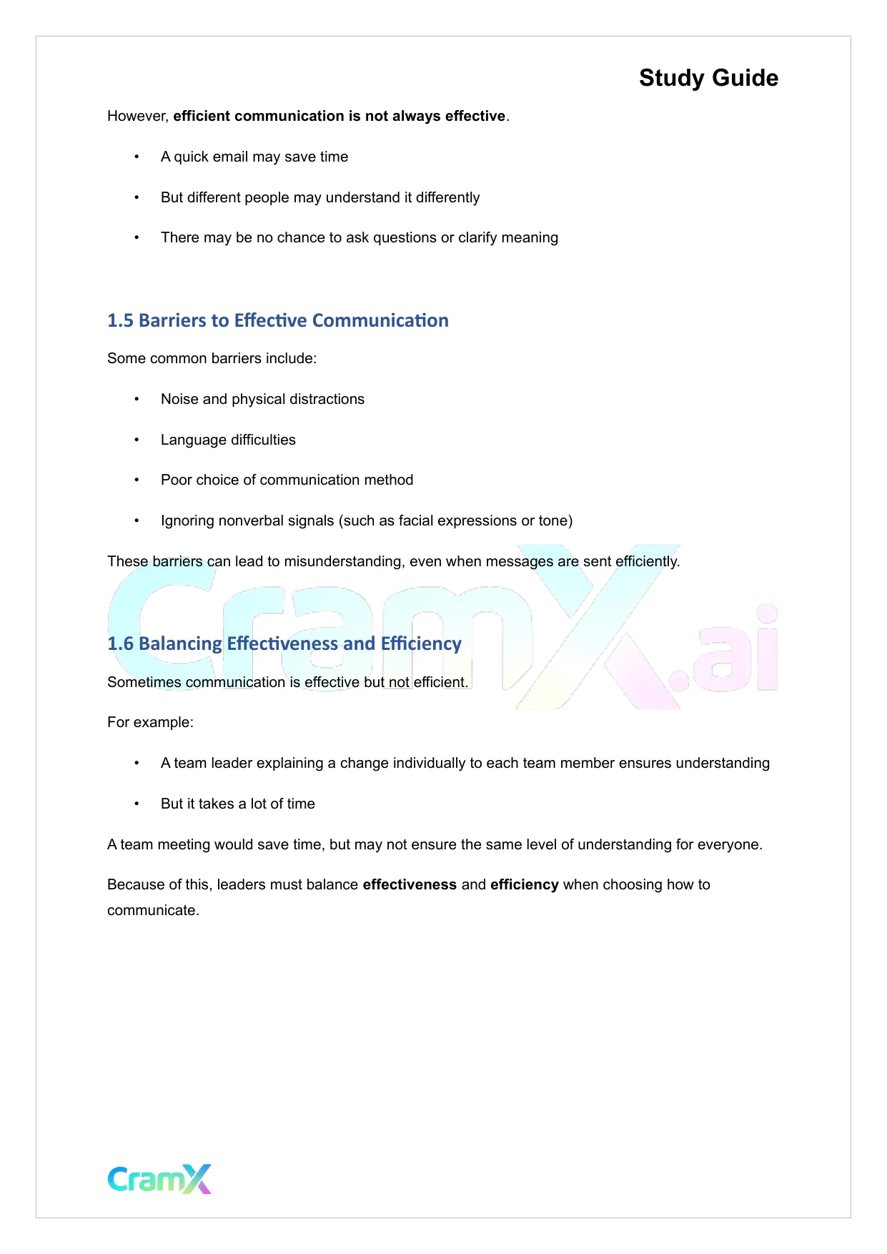 Principles of Management - Communication and Interpersonal Skills - Page 3 preview image