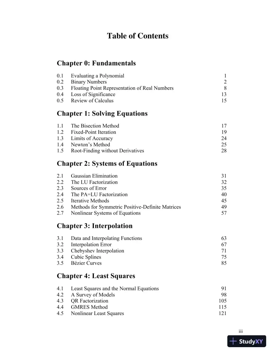 Solution Manual for Numerical Analysis, 3rd Edition, page 3