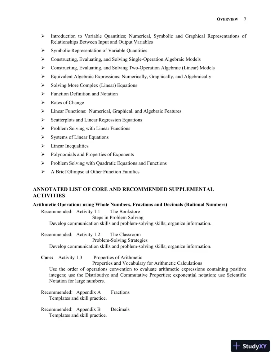 Solution Manual for Mathematics in Action: An Introduction to Algebraic, Graphical, and Numerical Problem Solving, 6th Edition, page 12