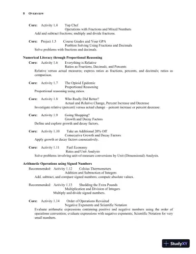 Solution Manual for Mathematics in Action: An Introduction to Algebraic, Graphical, and Numerical Problem Solving, 6th Edition - Page 13 preview image
