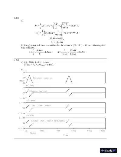 Power Electronics, 1st Edition Solution Manual - Page 10 preview image