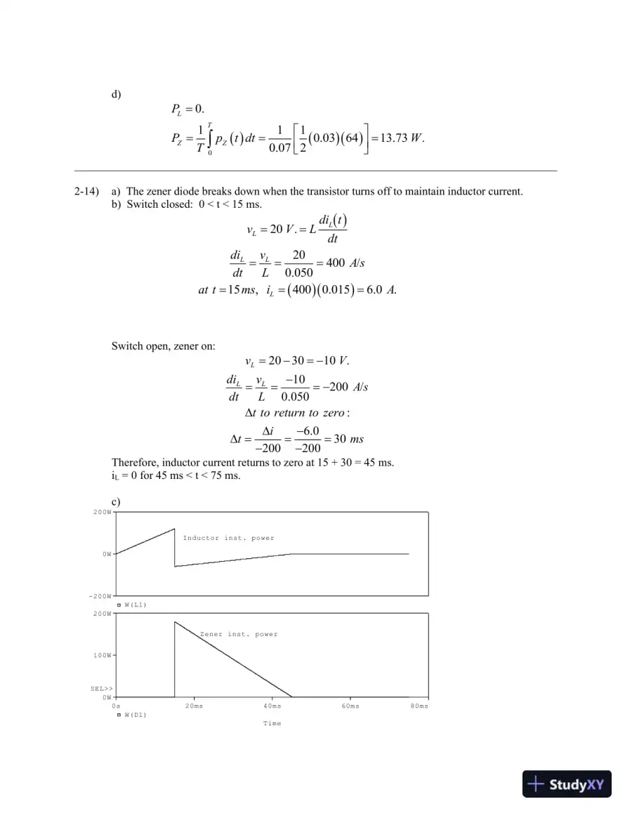 Power Electronics, 1st Edition Solution Manual, page 12