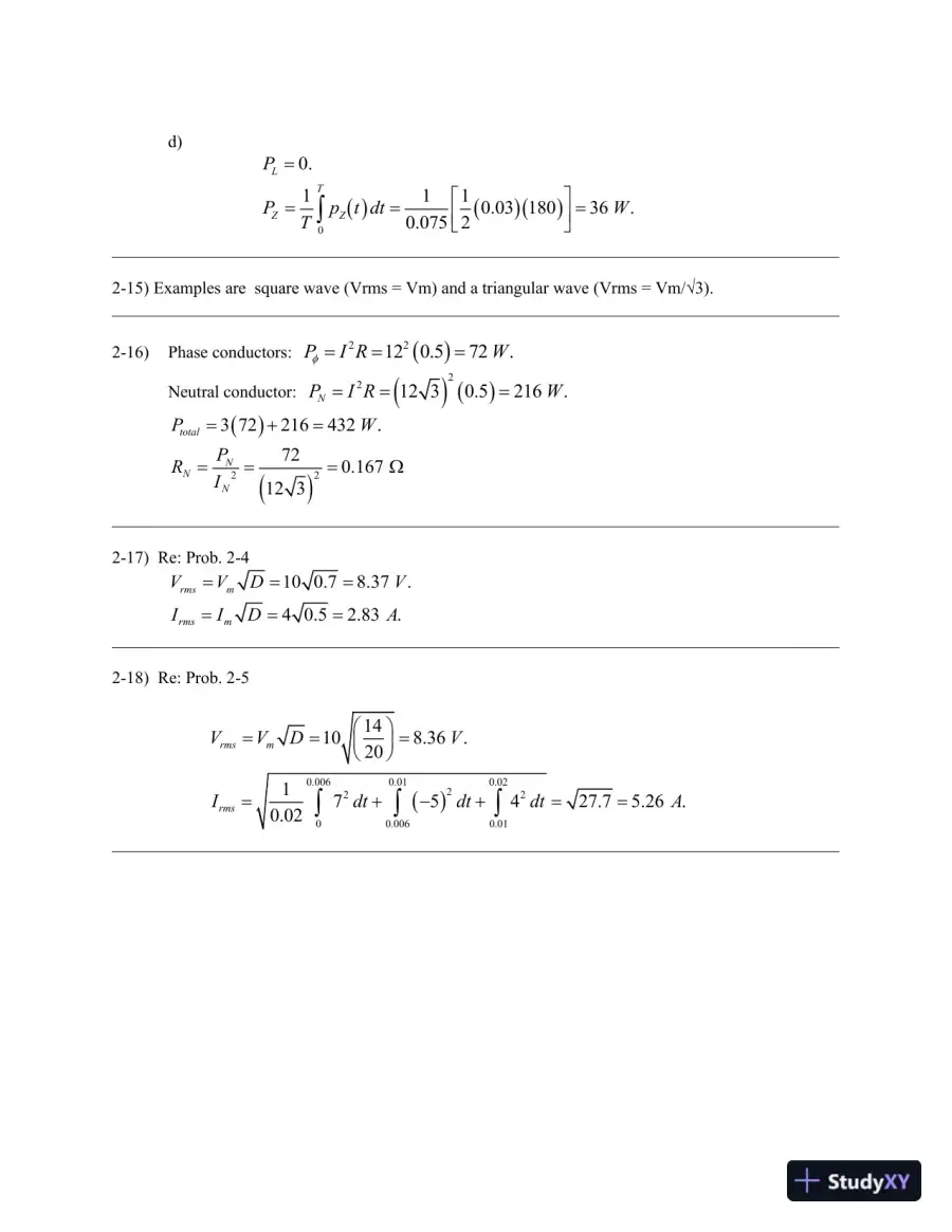 Power Electronics, 1st Edition Solution Manual, page 13