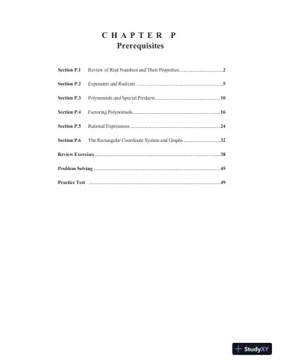 Algebra and Trigonometry, 9th Edition Solution Manual - Page 1 preview image