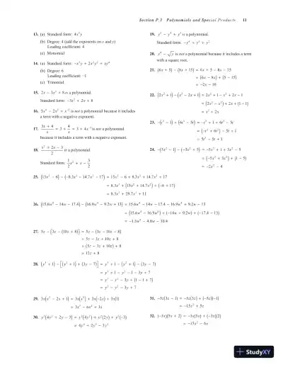 Algebra and Trigonometry, 9th Edition Solution Manual - Page 12 preview image