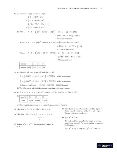 Algebra and Trigonometry, 9th Edition Solution Manual - Page 16 preview image