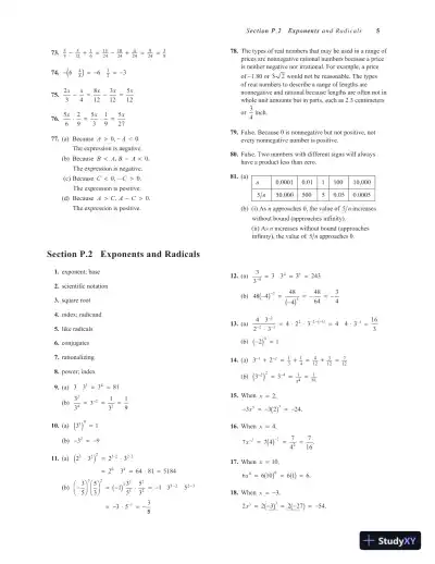 Algebra and Trigonometry, 9th Edition Solution Manual - Page 6 preview image