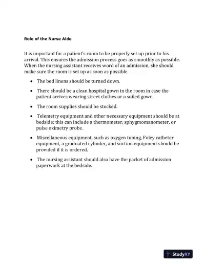 CNA Exam Flashcard Study System: CNA Test Practice Questions and Review (2020) - Page 14 preview image