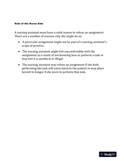 CNA Exam Flashcard Study System: CNA Test Practice Questions and Review (2020) - Page 16 preview image