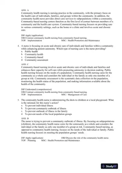 Test Bank for Fundamentals of Nursing, 11th edition (Chapters 1-24) - Page 22 preview image