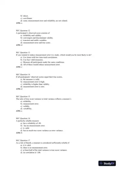 Introduction to Behavioral Research Methods 7th Edition Test Bank - Page 16 preview image