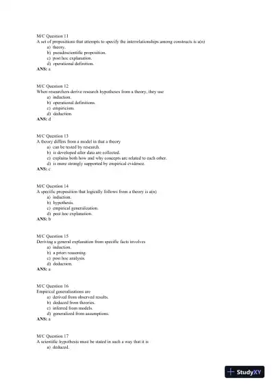 Introduction to Behavioral Research Methods 7th Edition Test Bank - Page 4 preview image