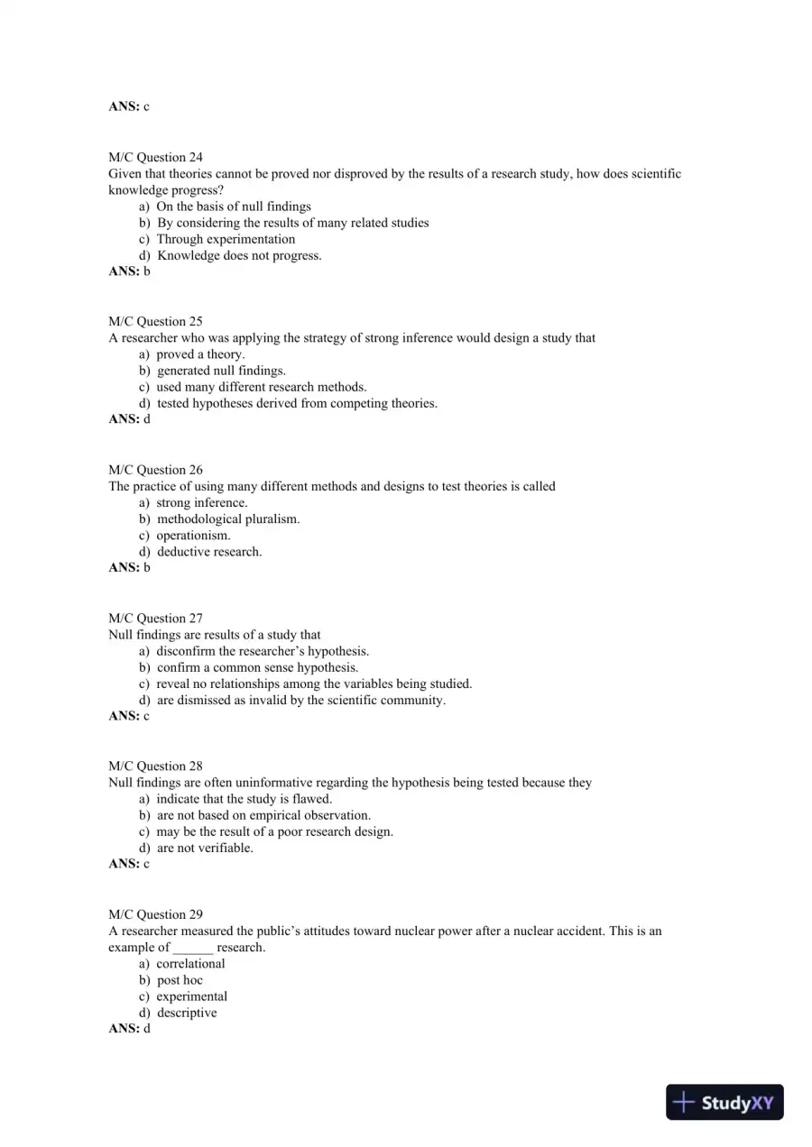 Introduction to Behavioral Research Methods 7th Edition Test Bank, page 6